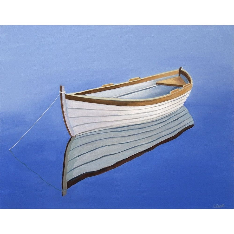 Moored Rowboat III Poster Print by Carol Saxe-VARPDXFAF1369CS Image 1