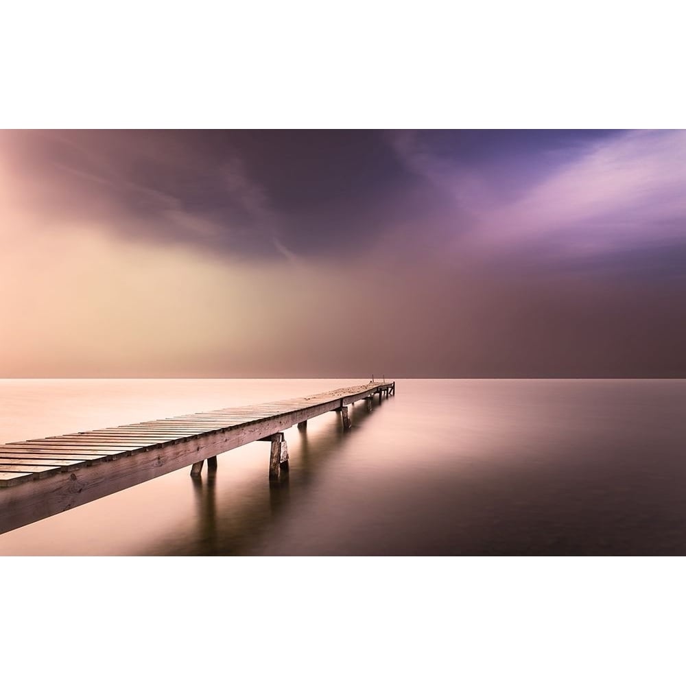 Long Pier in Early Morning Poster Print by Anon. Anon.-VARPDXFAF1375 Image 1