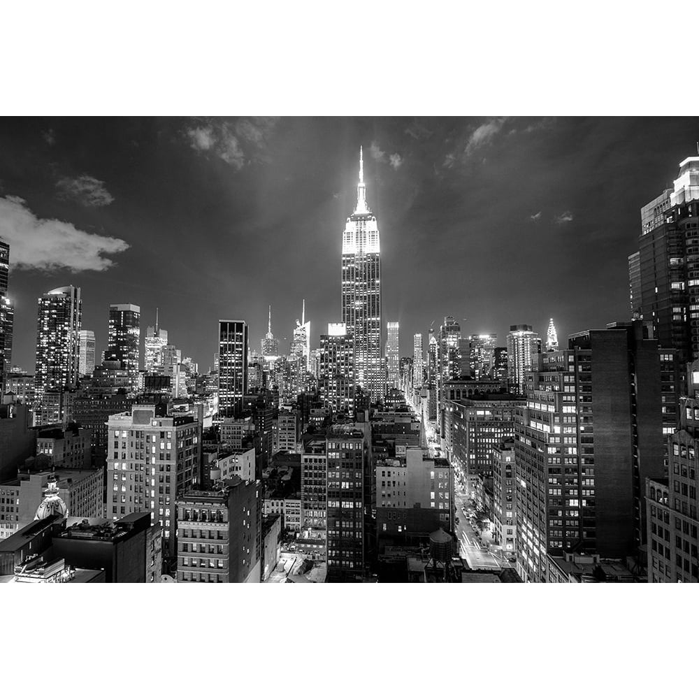 Empire State Building at Night Poster Print by Anon. Anon.-VARPDXFAF1383 Image 1