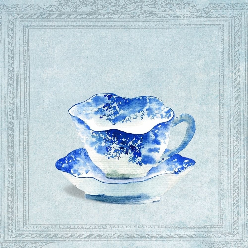 Vintaged Pattern Tea Cup Poster Print by Anna Dolzhenko-VARPDXFAF1551 Image 1