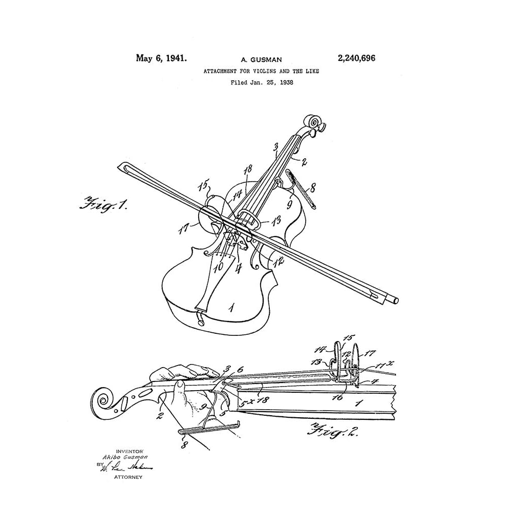 Violin Diagram Poster Print by Anonymous Anonymous-VARPDXFAF1573 Image 1