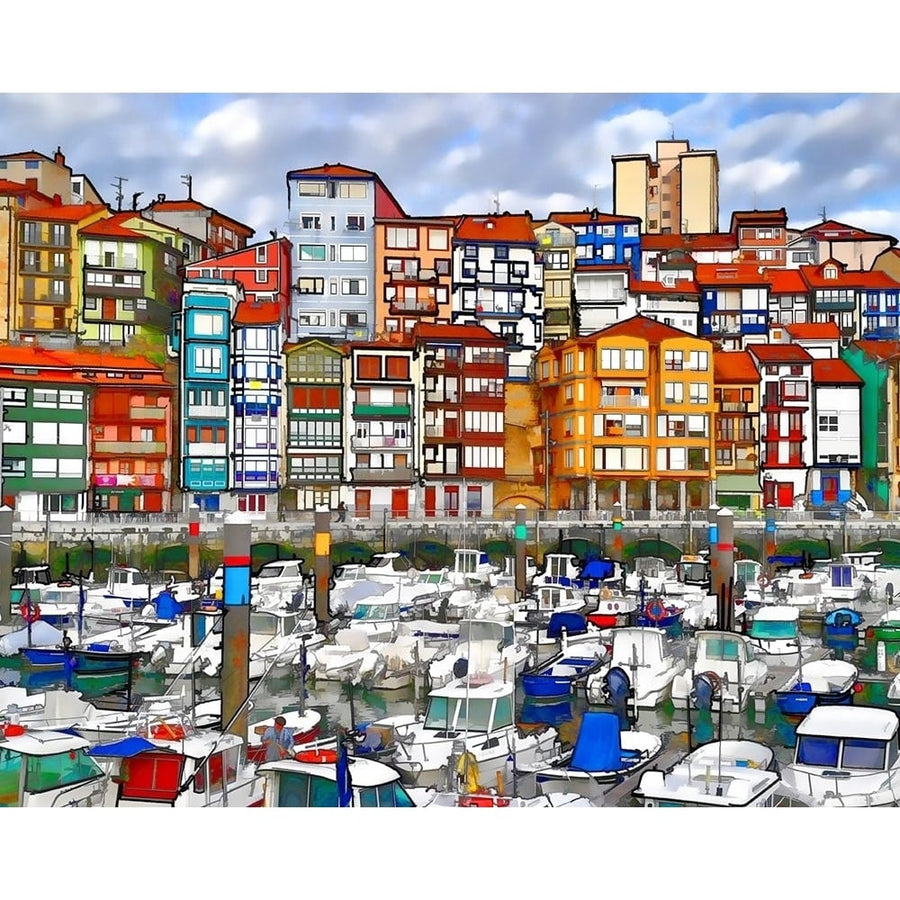 Bermeo Harbor Poster Print by Ronald Bolokofsky-VARPDXFAS1422 Image 1