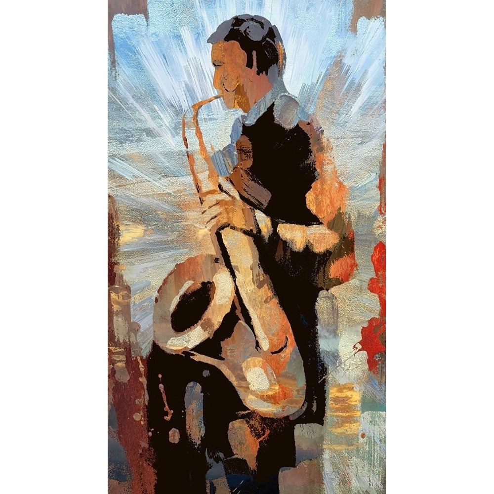 Sax Man Poster Print by Ronald Bolokofsky-VARPDXFAS1611 Image 1