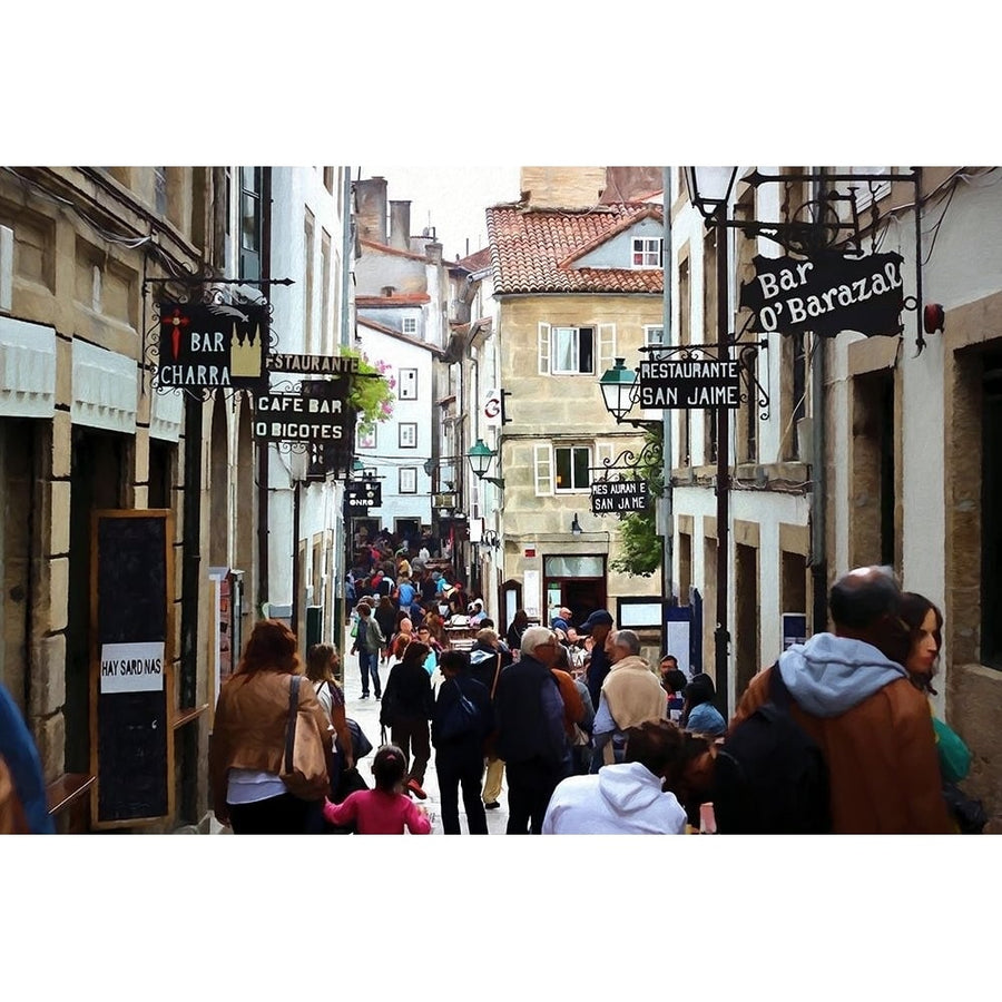 Restaurant Row Poster Print by Ronald Bolokofsky-VARPDXFAS2130 Image 1