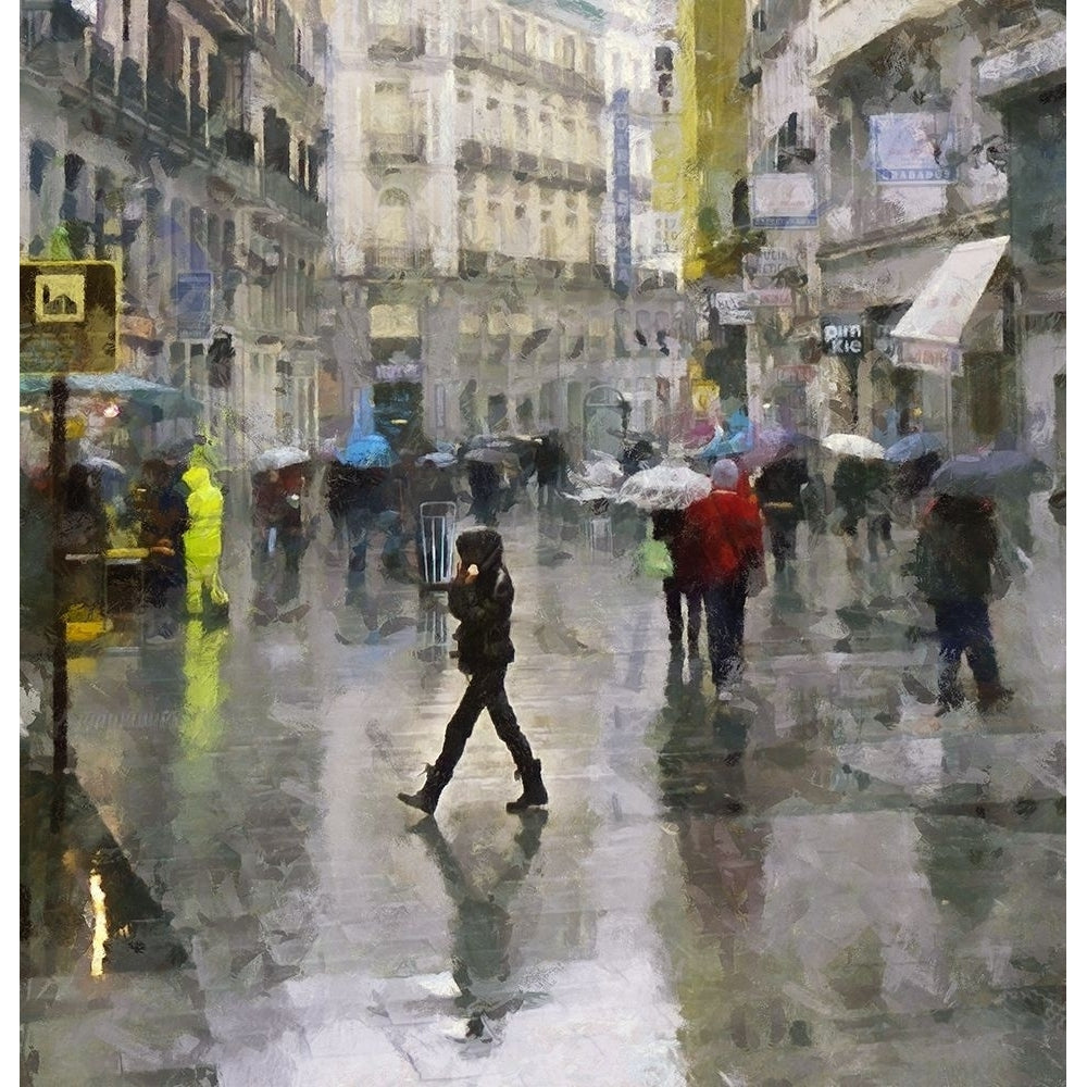 Walking in the Rain Poster Print by Ronald Bolokofsky-VARPDXFAS2163 Image 1