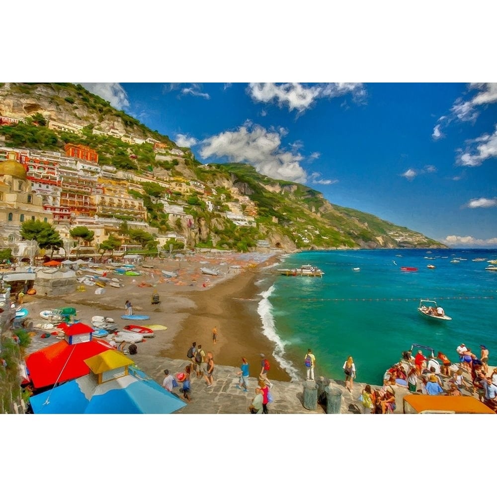 Positano Beach I Poster Print by Ronald Bolokofsky-VARPDXFAS2236 Image 1