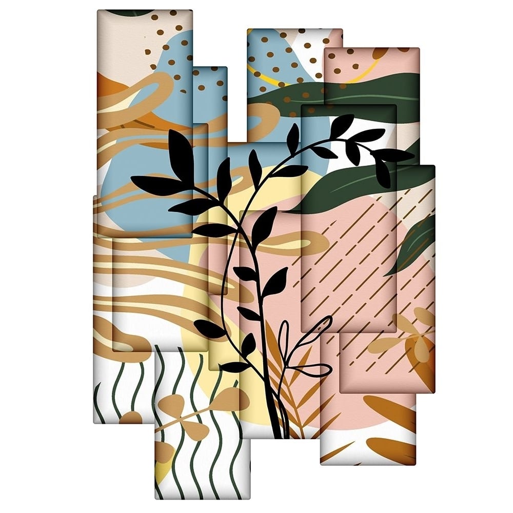 Abstract Collage 333 Poster Print - Ronald Bolokofsky-VARPDXFAS2410 Image 1