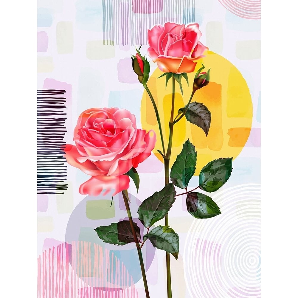 Pink Roses 83 Poster Print - Ronald Bolokofsky-VARPDXFAS2666 Image 1