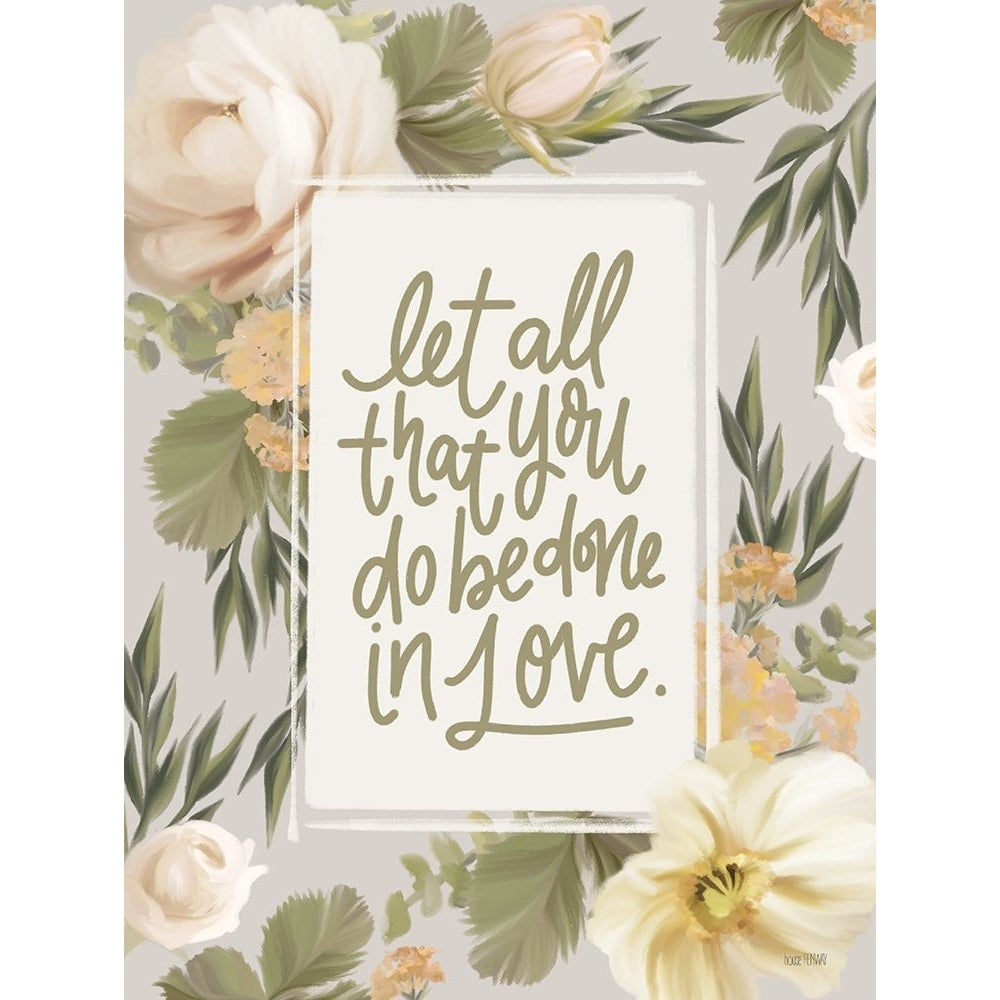 Be Done in Love Floral Poster Print - House Fenway-VARPDXFEN787 Image 1