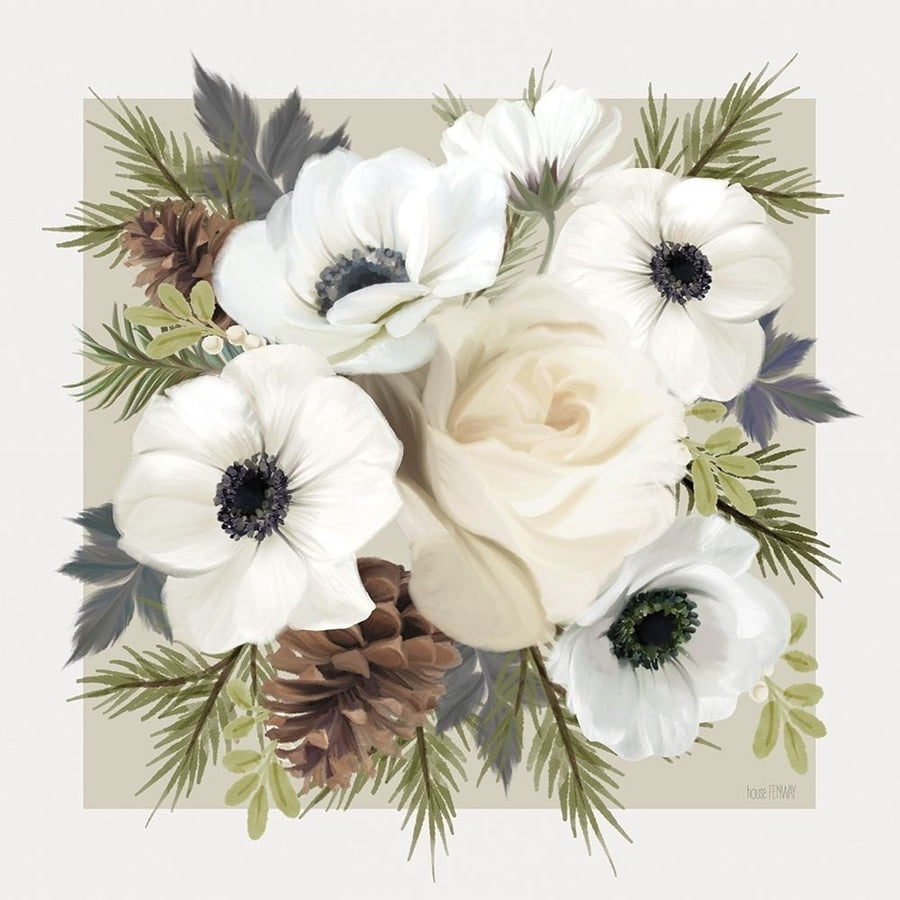 Winter Anemone Bouquet Poster Print - Fenway House-VARPDXFEN981 Image 1