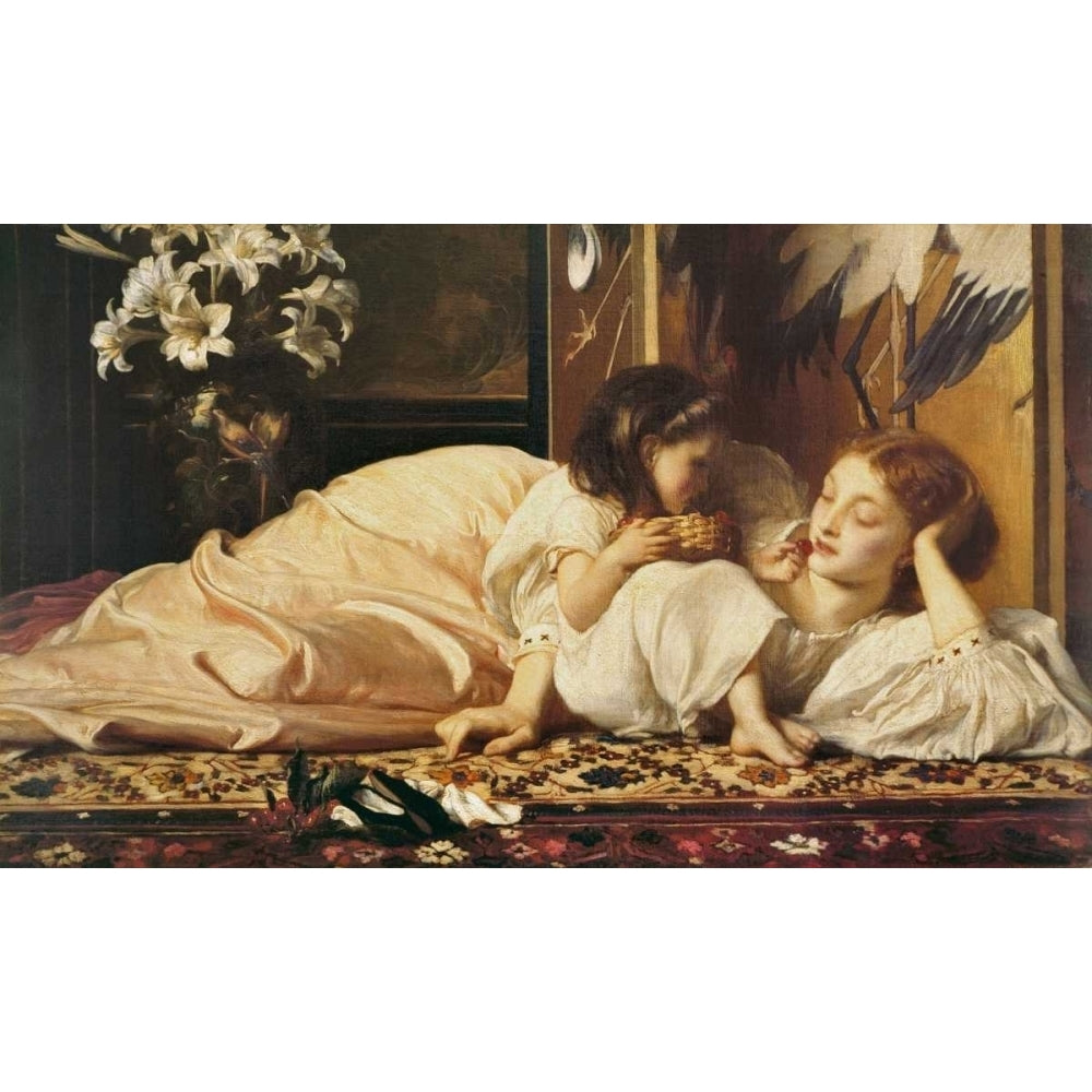 Mother and child Poster Print by Frederic Leighton-VARPDXFL225 Image 1