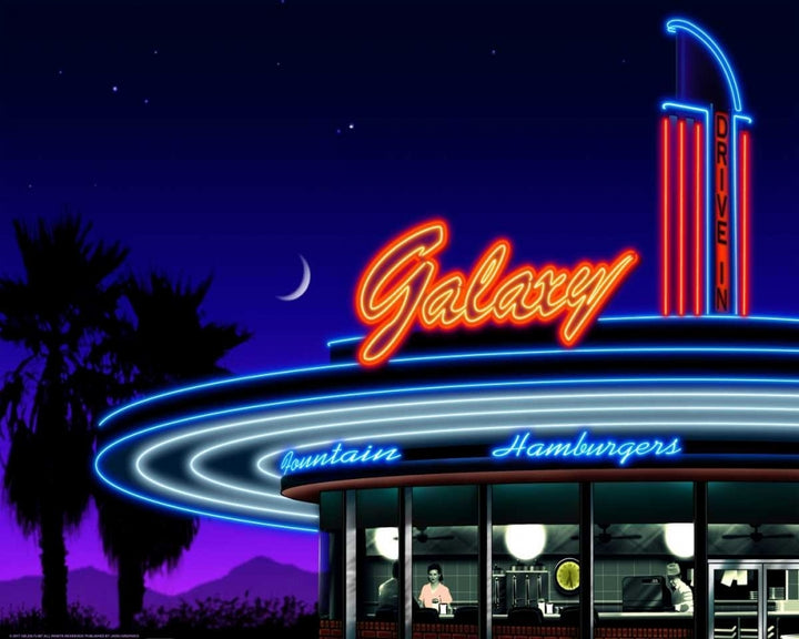 Galaxy Diner Poster Print by Helen Flint-VARPDXFLI10CRFCV2 Image 1