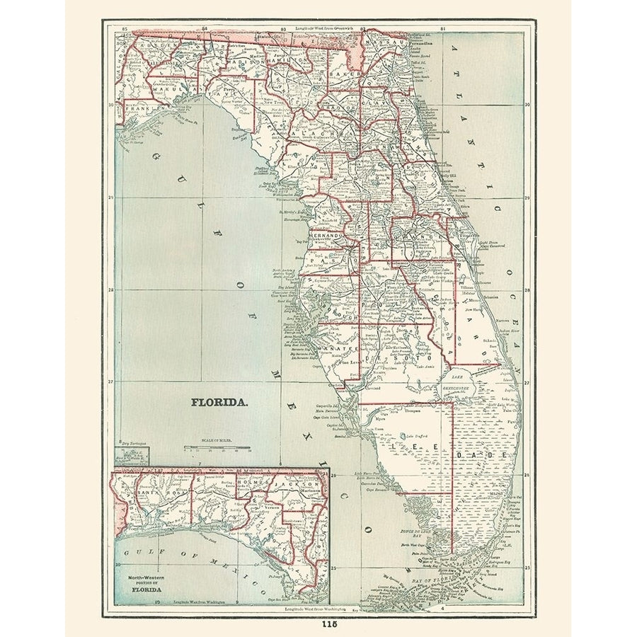 Florida - Rathbun 1893 Poster Print by Rathbun Rathbun-VARPDXFLZZ0027 Image 1