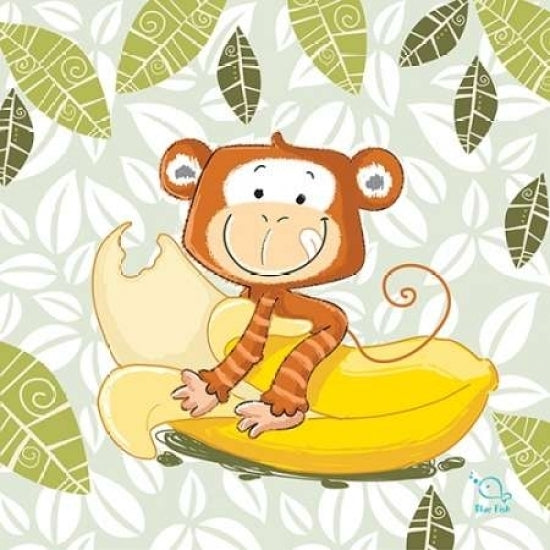 A Banana Ride Poster Print by Blue Fish-VARPDXFSH106 Image 1