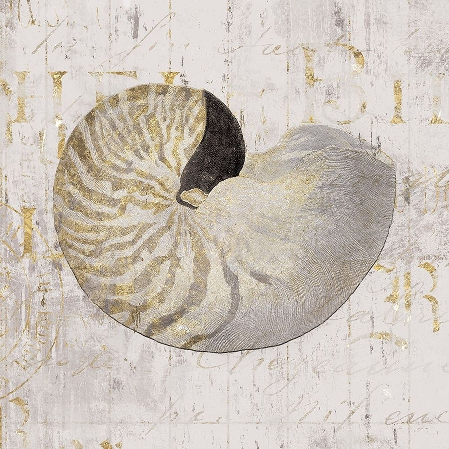 Golden Vintage Shell II Poster Print by Farida Zaman-VARPDXFZ027A Image 1