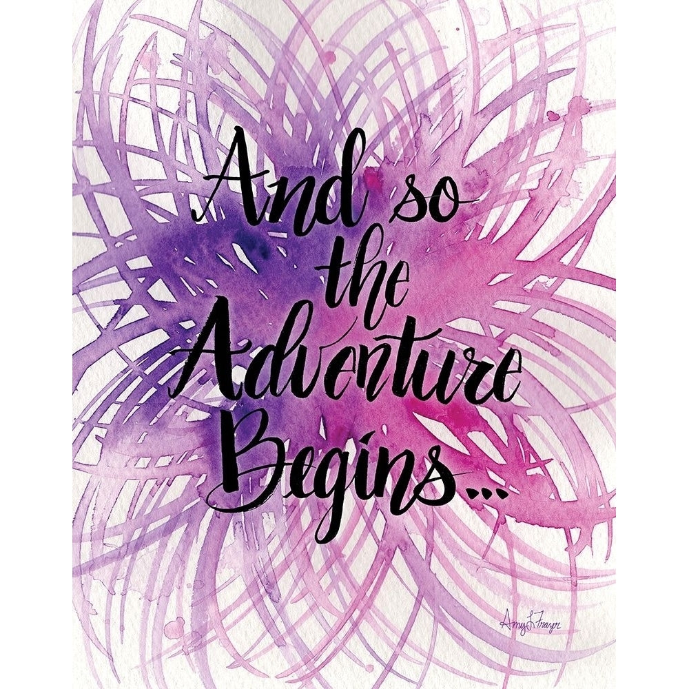 Adventure Begins Poster Print by Amy Frazer-VARPDXFZR107 Image 1