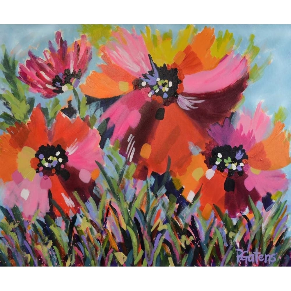 Red Poppy Field Poster Print by Pamela Gatens-VARPDXG868D Image 2