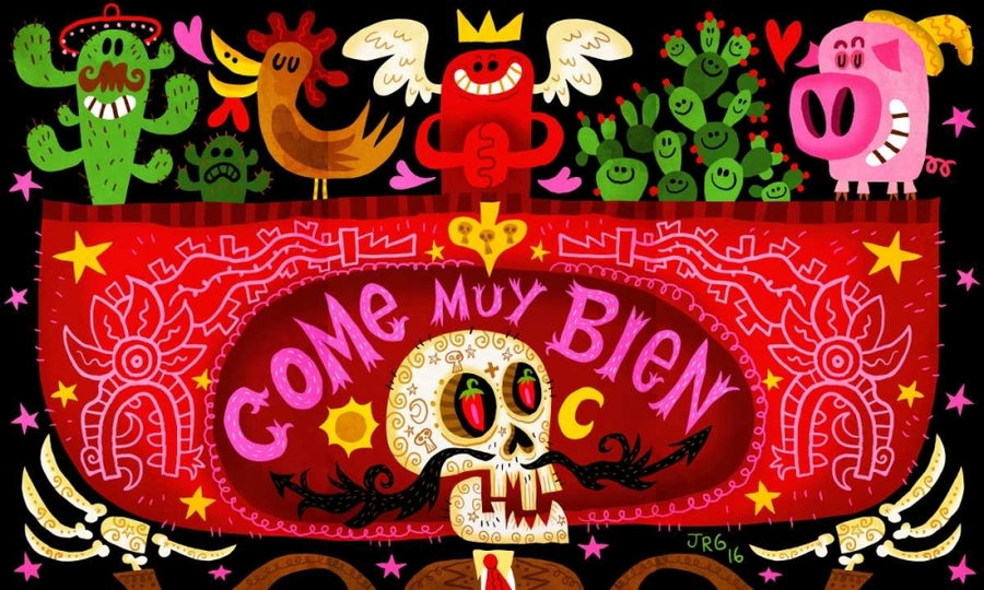 Come Muy Bien Poster Print by Jorge R. Gutierrez-VARPDXG902D Image 1