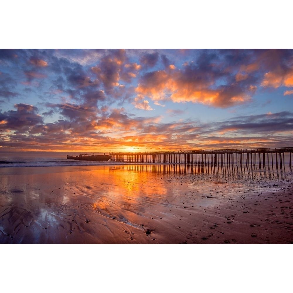 Cement Ship Sunset Poster Print by John Gavrilis-VARPDXG986D Image 1