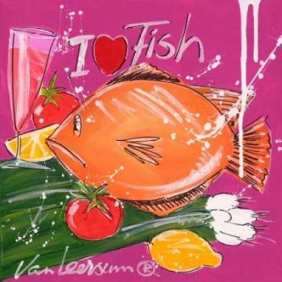 I love fish Poster Print by El van Leersum-VARPDXGA0116734 Image 2