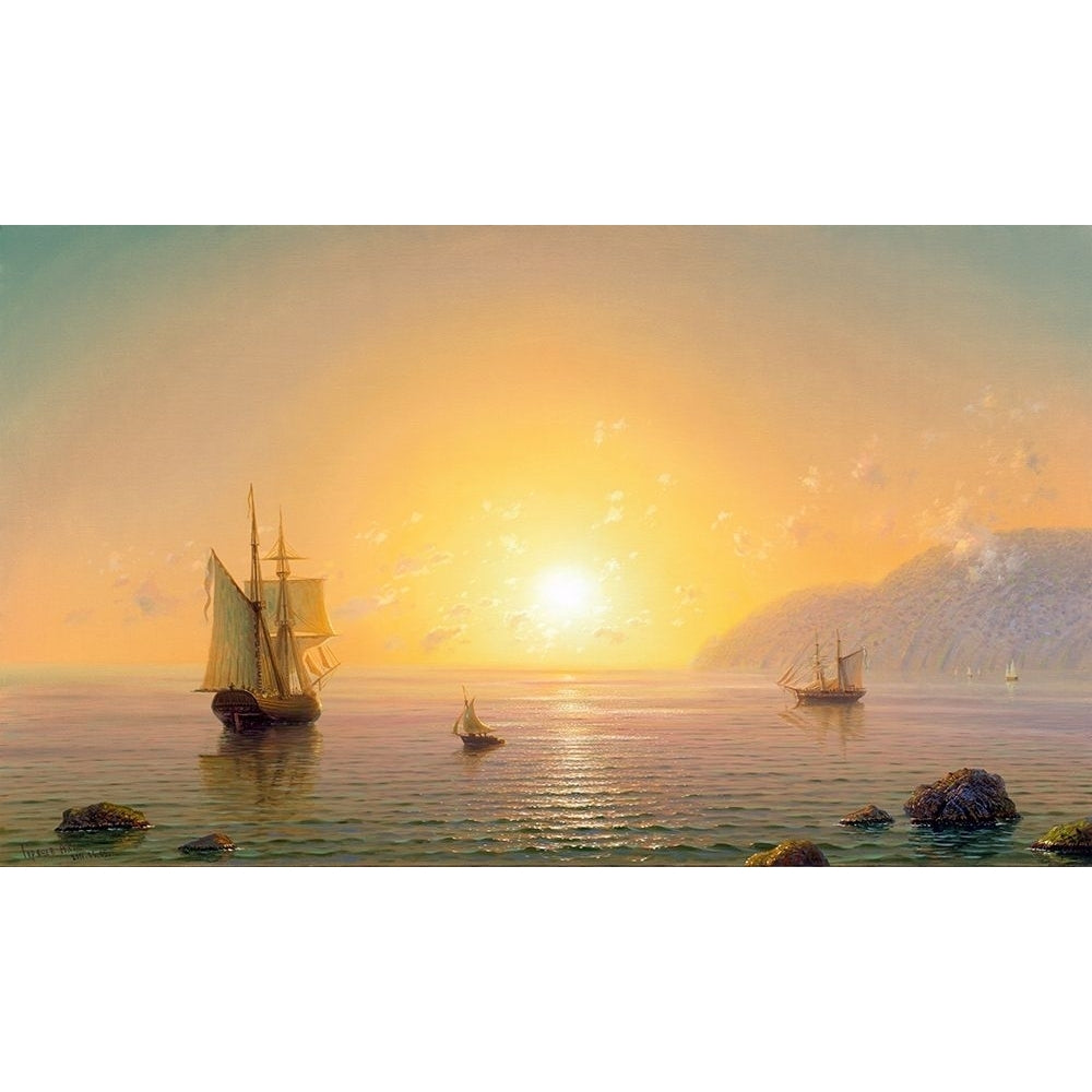 Sailboat. Morning Poster Print by Alexander Goryachev-VARPDXGA14 Image 1