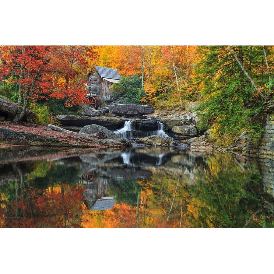 Grist Mill In The Fall Poster Print - Online Galloimages-VARPDXGALONL125165 Image 1