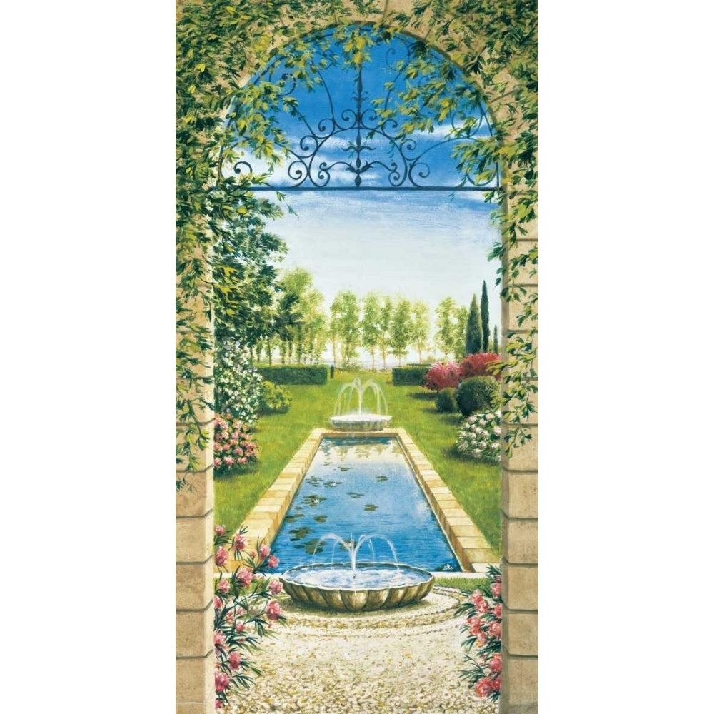 Giardino con ninfeo Poster Print by Giovanbattista Mannarini-VARPDXGBM5275 Image 1