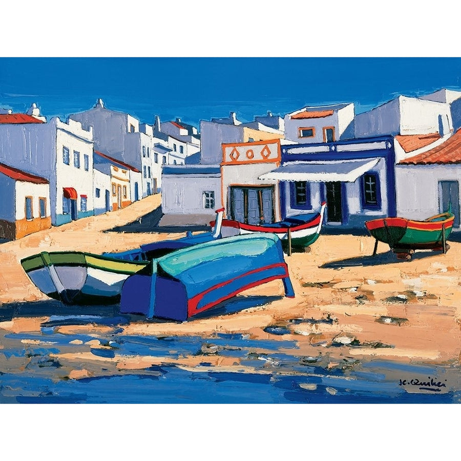 Barque bleue a Alvor Poster Print by Jean-Claude Quilici-VARPDXGC283 Image 1