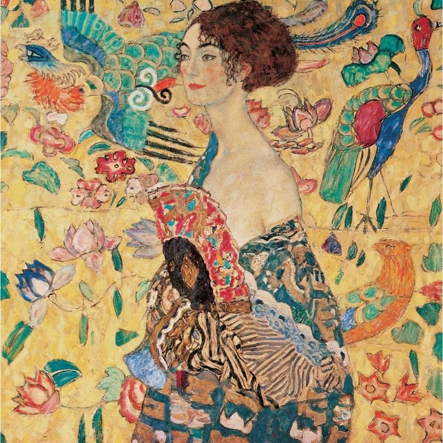 Donna con ventaglio Poster Print by Gustav Klimt-VARPDXGK2117 Image 1