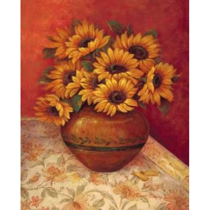 Tuscan Sunflowers II Poster Print by Pamela Gladding-VARPDXGLA426 Image 1