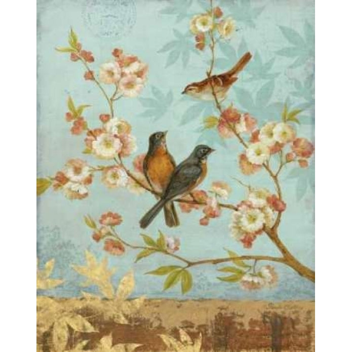 Robins and Blooms Poster Print by Pamela Gladding-VARPDXGLA549 Image 1