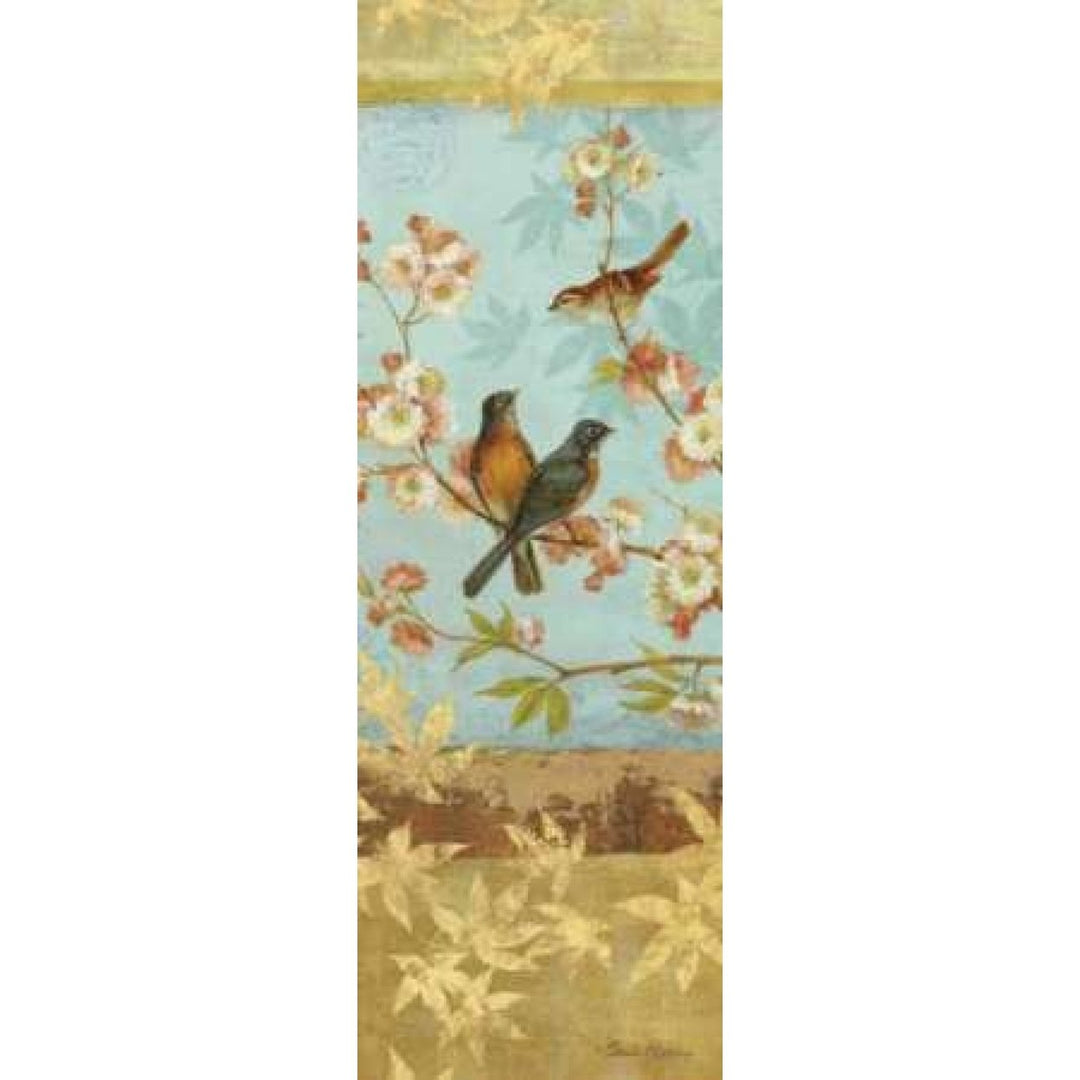 Robins and Blooms Panel Poster Print by Pamela Gladding-VARPDXGLA553 Image 1