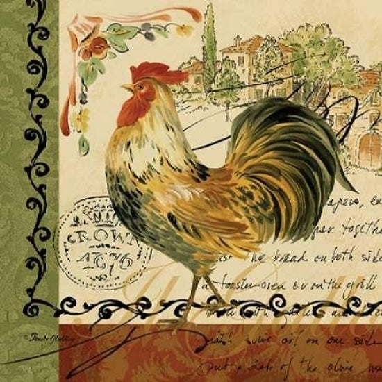 Viva Italia Roosters IV Poster Print by Pamela Gladding-VARPDXGLA613 Image 1