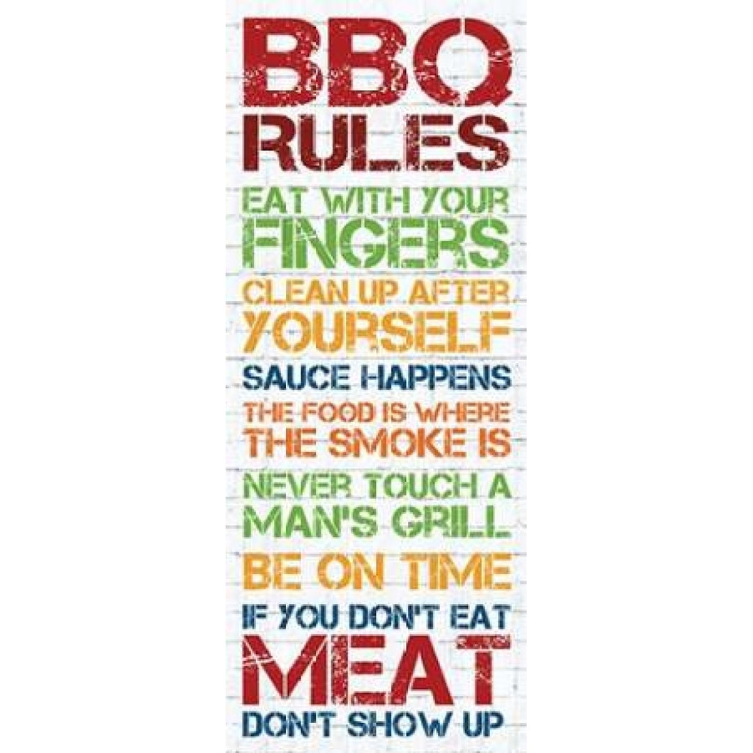 BBQ Rules 2 Poster Print by Lauren Gibbons-VARPDXGLPL038A1 Image 1