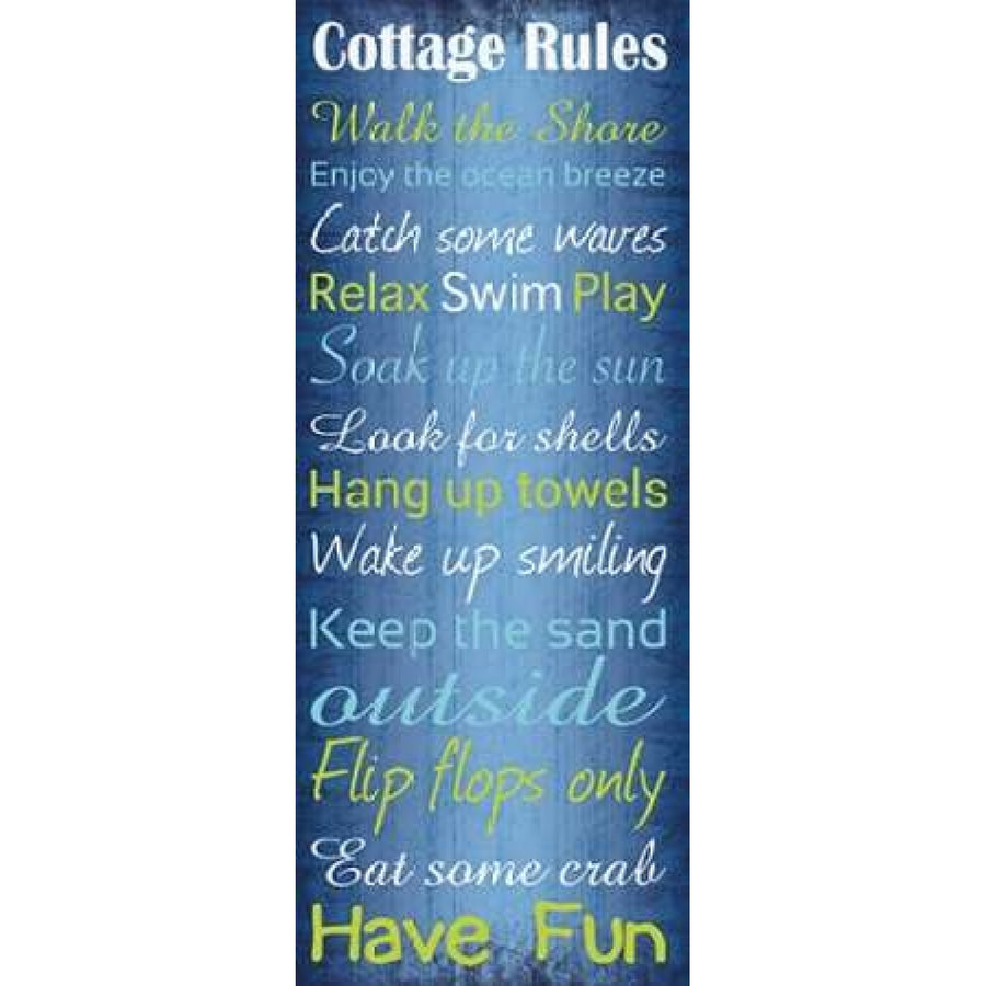 Cottage Rules 2 Poster Print by Lauren Gibbons-VARPDXGLPL039B1 Image 1