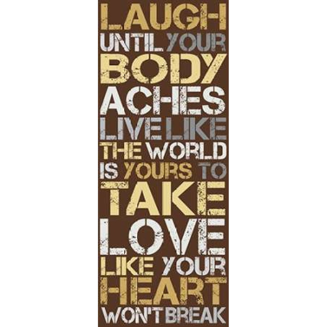 Laugh Poster Print by Lauren Gibbons-VARPDXGLPL063B Image 1