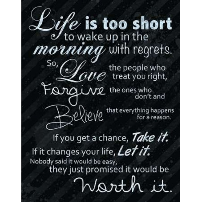 Life Is Short Blue Poster Print by Lauren Gibbons-VARPDXGLRC008A1 Image 2