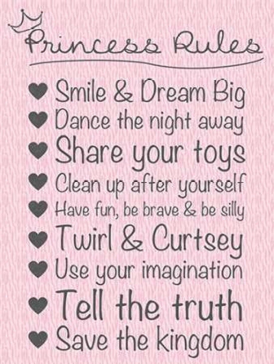 Princess Rules Soft Poster Print by Lauren Gibbons-VARPDXGLRC048C1 Image 1