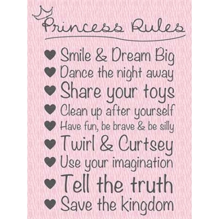 Princess Rules Soft Poster Print by Lauren Gibbons-VARPDXGLRC048C1 Image 1