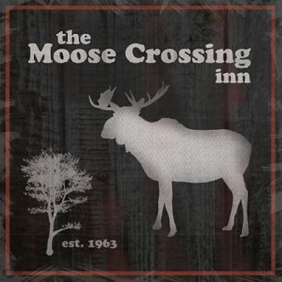 Moose Crossing Poster Print by Lauren Gibbons-VARPDXGLSQ070 Image 1