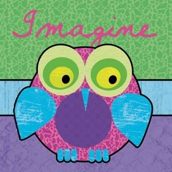 Highlighter Imagine Owl Poster Print by Lauren Gibbons-VARPDXGLSQ084B Image 2