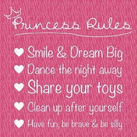 Princess Rules Poster Print by Lauren Gibbons-VARPDXGLSQ129D Image 2