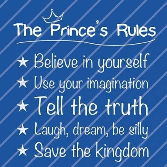 Prince Rules Poster Print by Lauren Gibbons-VARPDXGLSQ129C Image 1