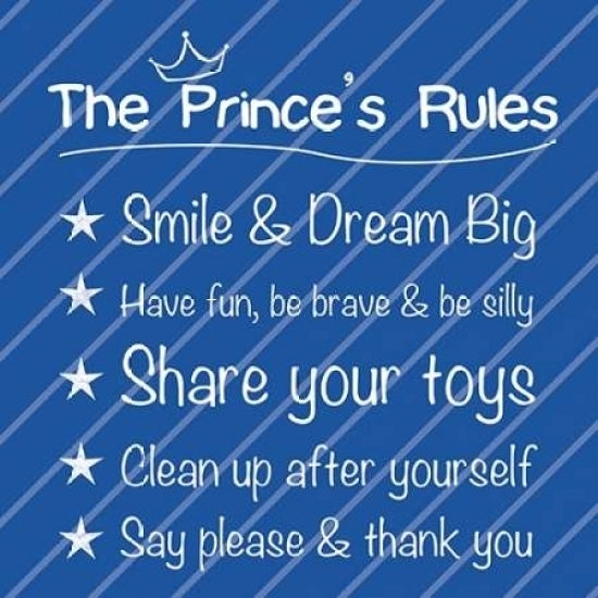 Princess Rules Poster Print by Lauren Gibbons-VARPDXGLSQ129H Image 1