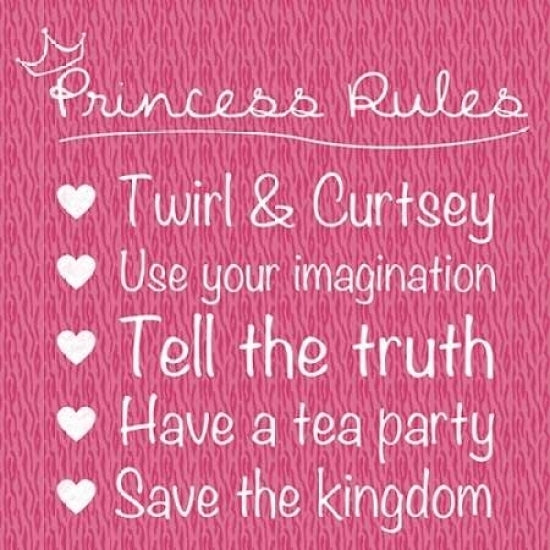 Princess Rules Poster Print by Lauren Gibbons-VARPDXGLSQ129E Image 2