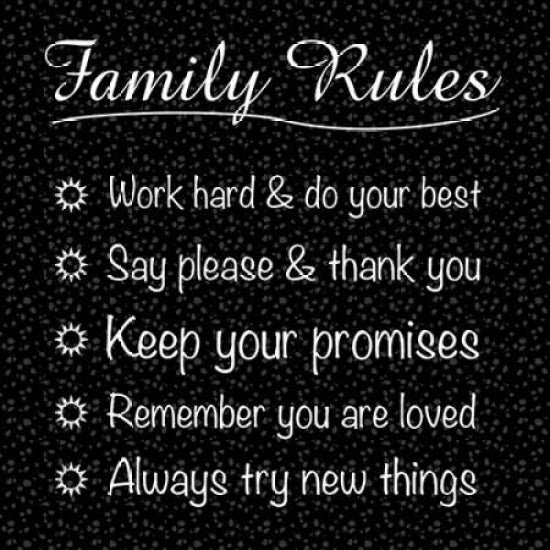 Family Rules Poster Print by Lauren Gibbons-VARPDXGLSQ130B Image 1