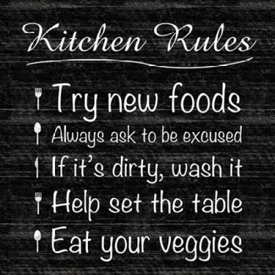 Kitchen Rule Poster Print by Lauren Gibbons-VARPDXGLSQ131B Image 1