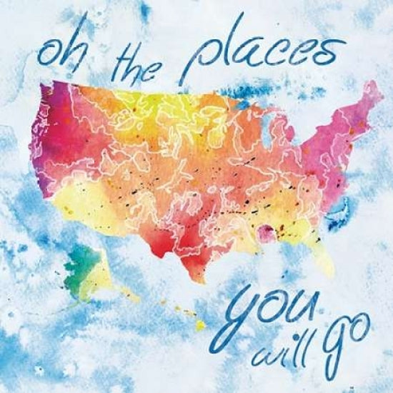 Places You Will Go Poster Print by Lauren Gibbons-VARPDXGLSQ170A Image 1