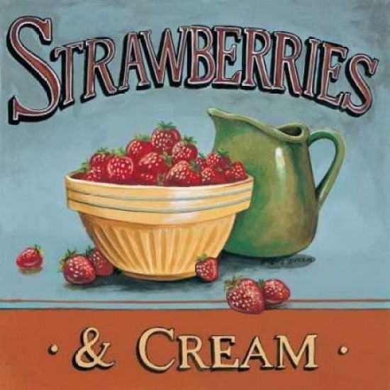 Strawberries and Cream Poster Print by Gregory Gorham-VARPDXGOR090 Image 2