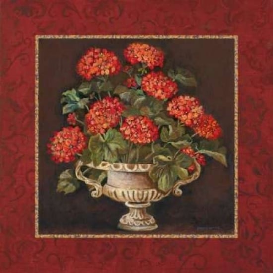 Geraniums I Poster Print by Gregory Gorham-VARPDXGOR102 Image 1